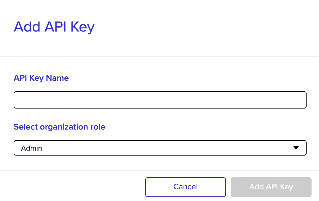 Creating a Limited-Access API Key