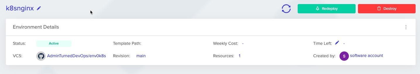 Deploying the Kubernetes resource