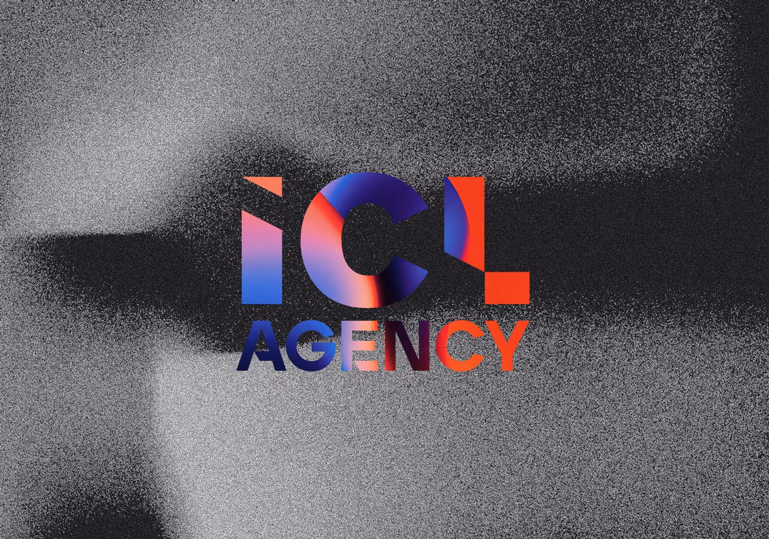 A coloured gradient logo of the word ICL AGENCY.