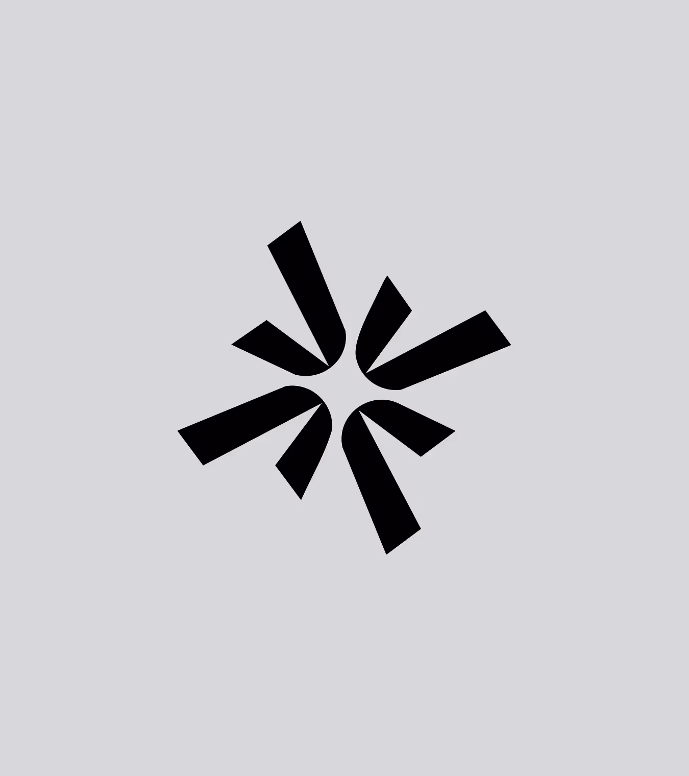 A star like shaped logo.