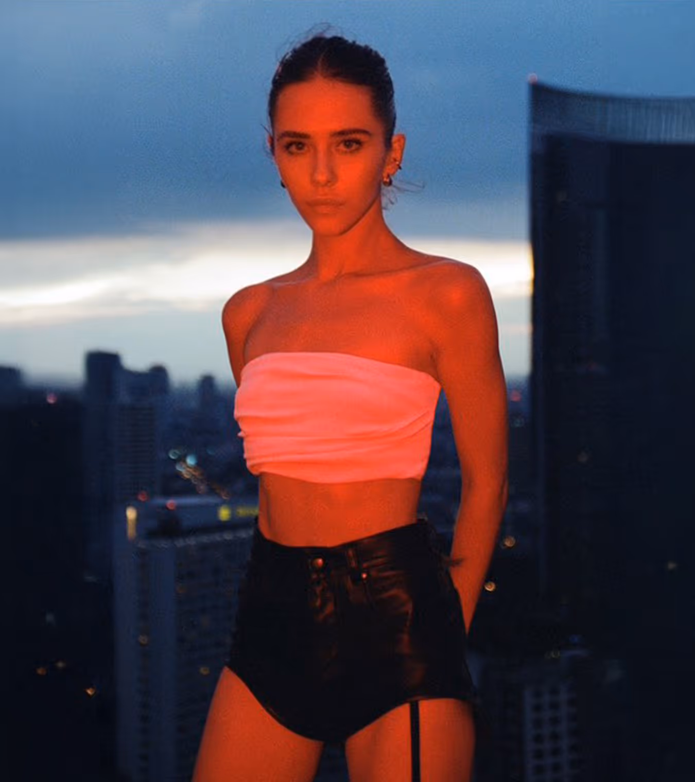 The Roofer artist and BRAT partner Angela Nikolau.