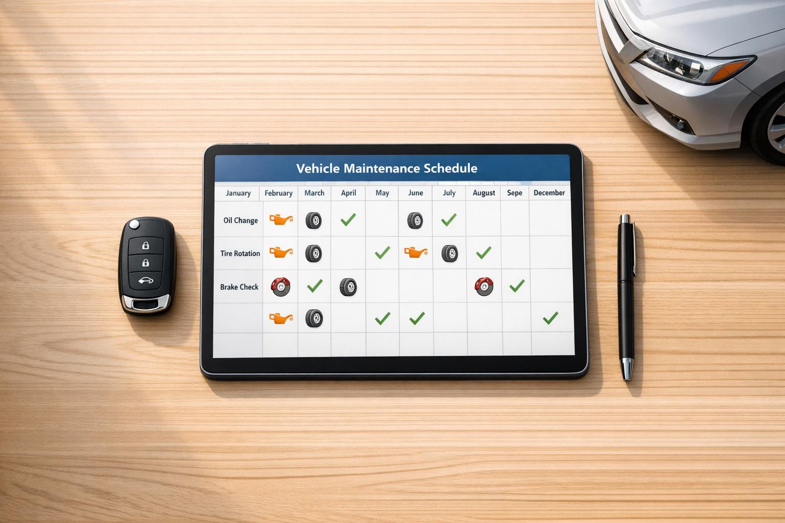 Vehicle Maintenance Schedule Planner