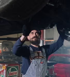 man fix car