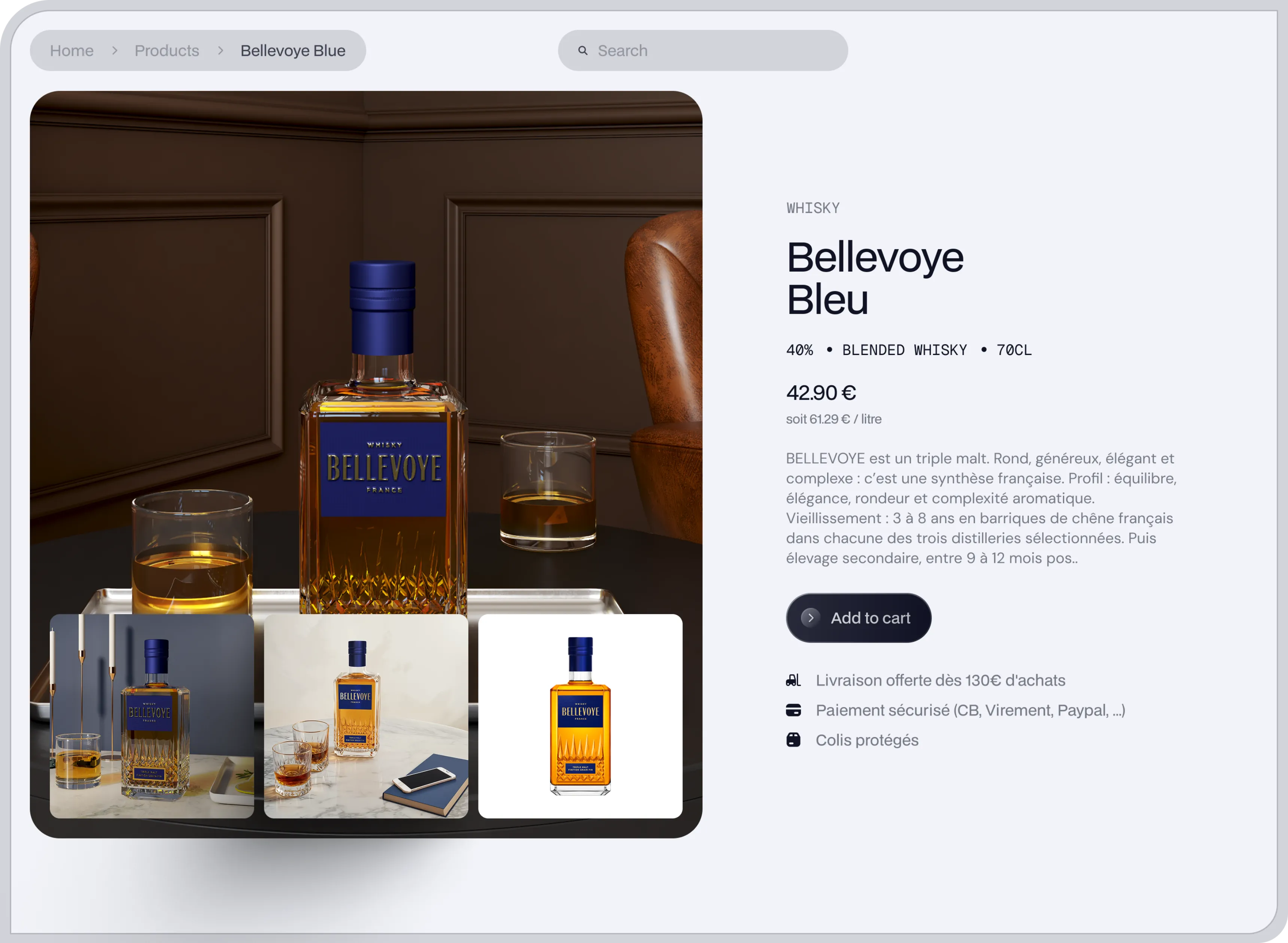 E commerce product page example