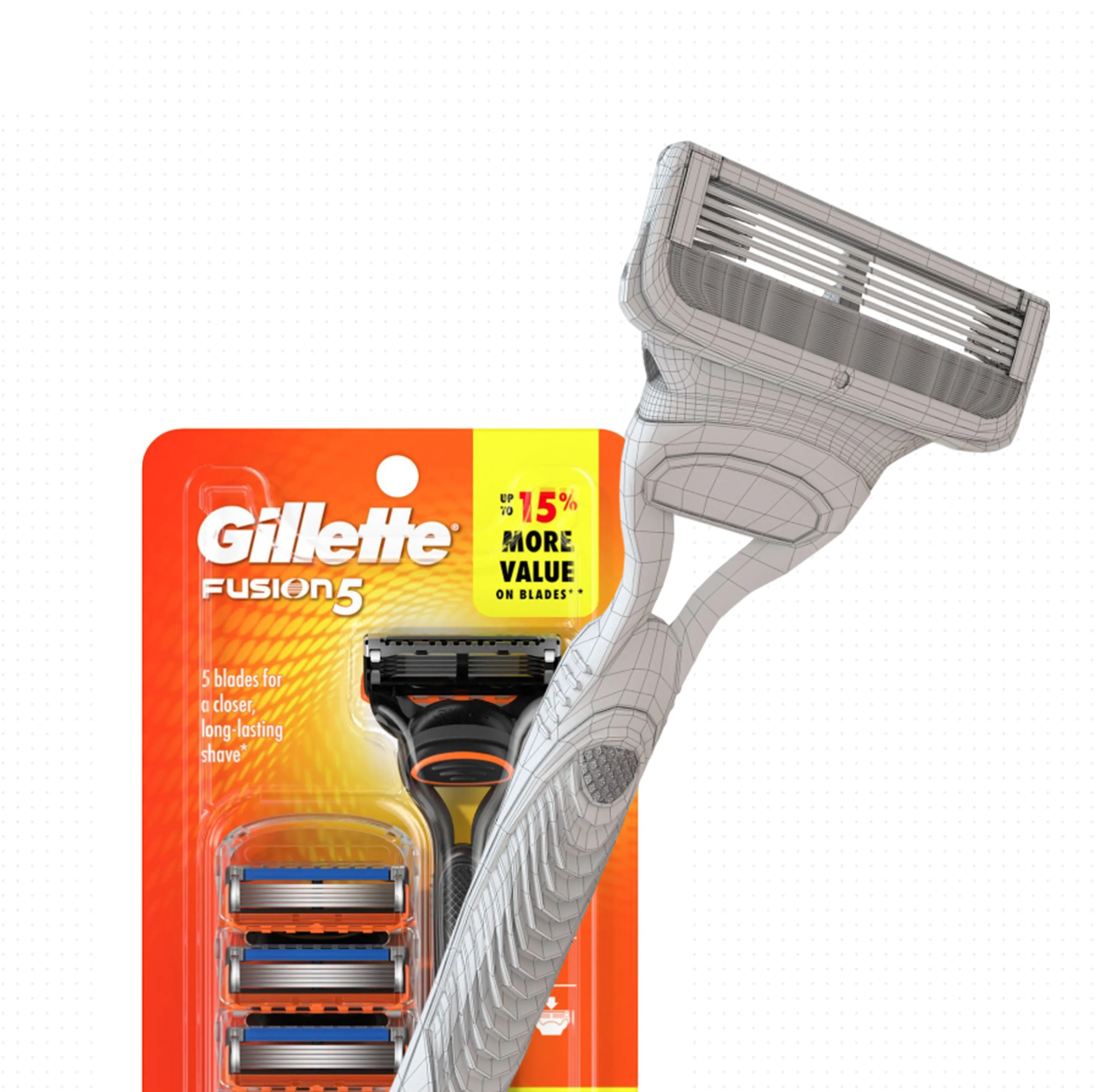 3D model of a razor