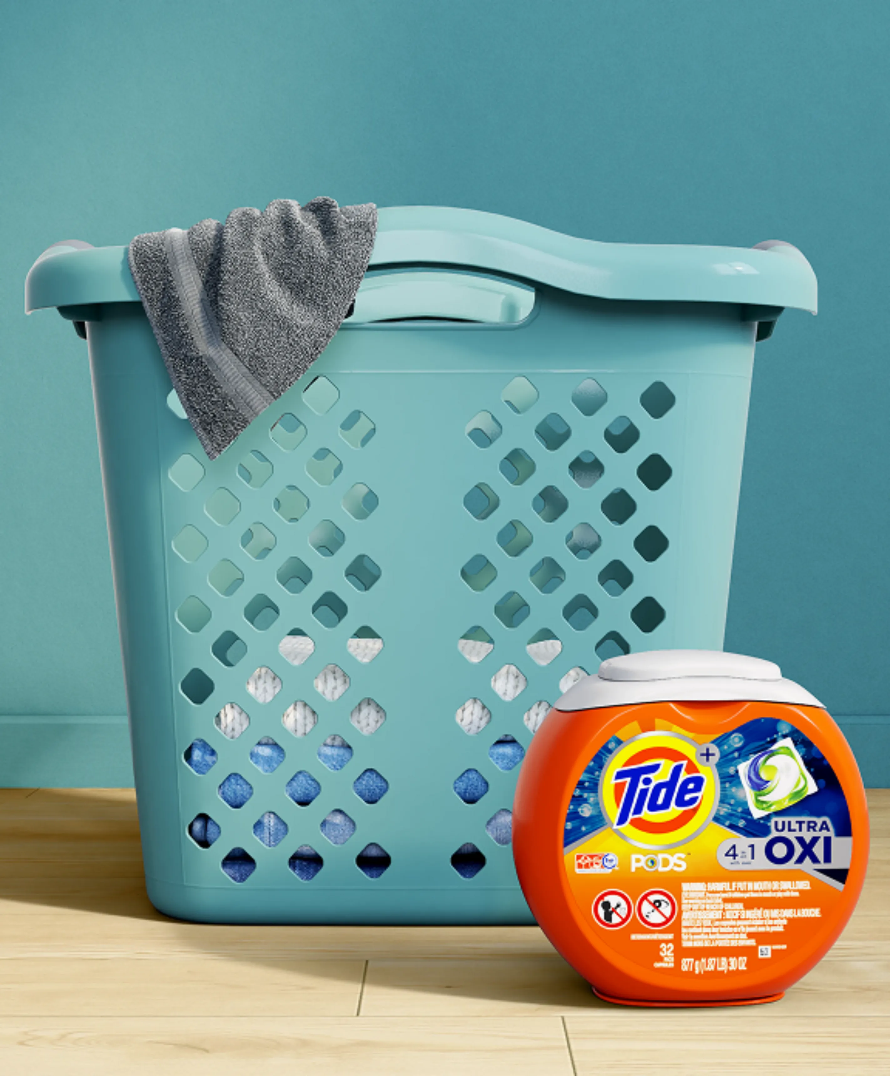 3D scene of a detergent bottle