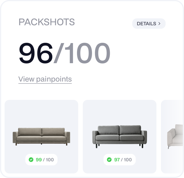 Number of packshots created