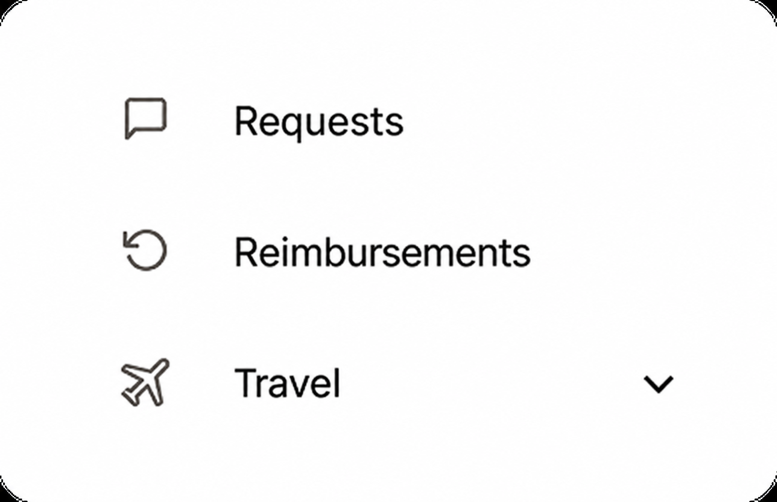 Requests, reimbursements and travel