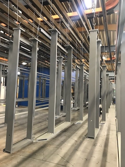 Gepoederlakte aluminium balustrades in de poederlaklijn