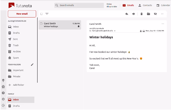 Image of Tutanota mail