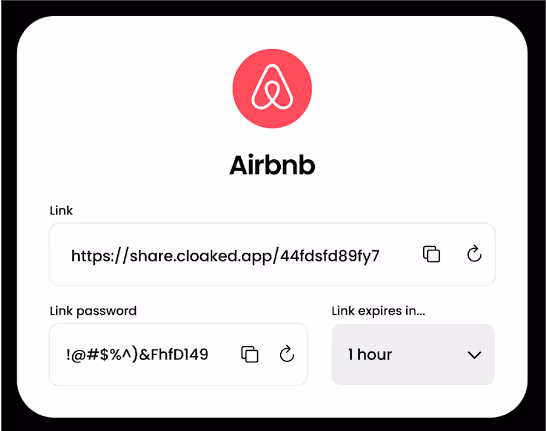 AirBnb login page