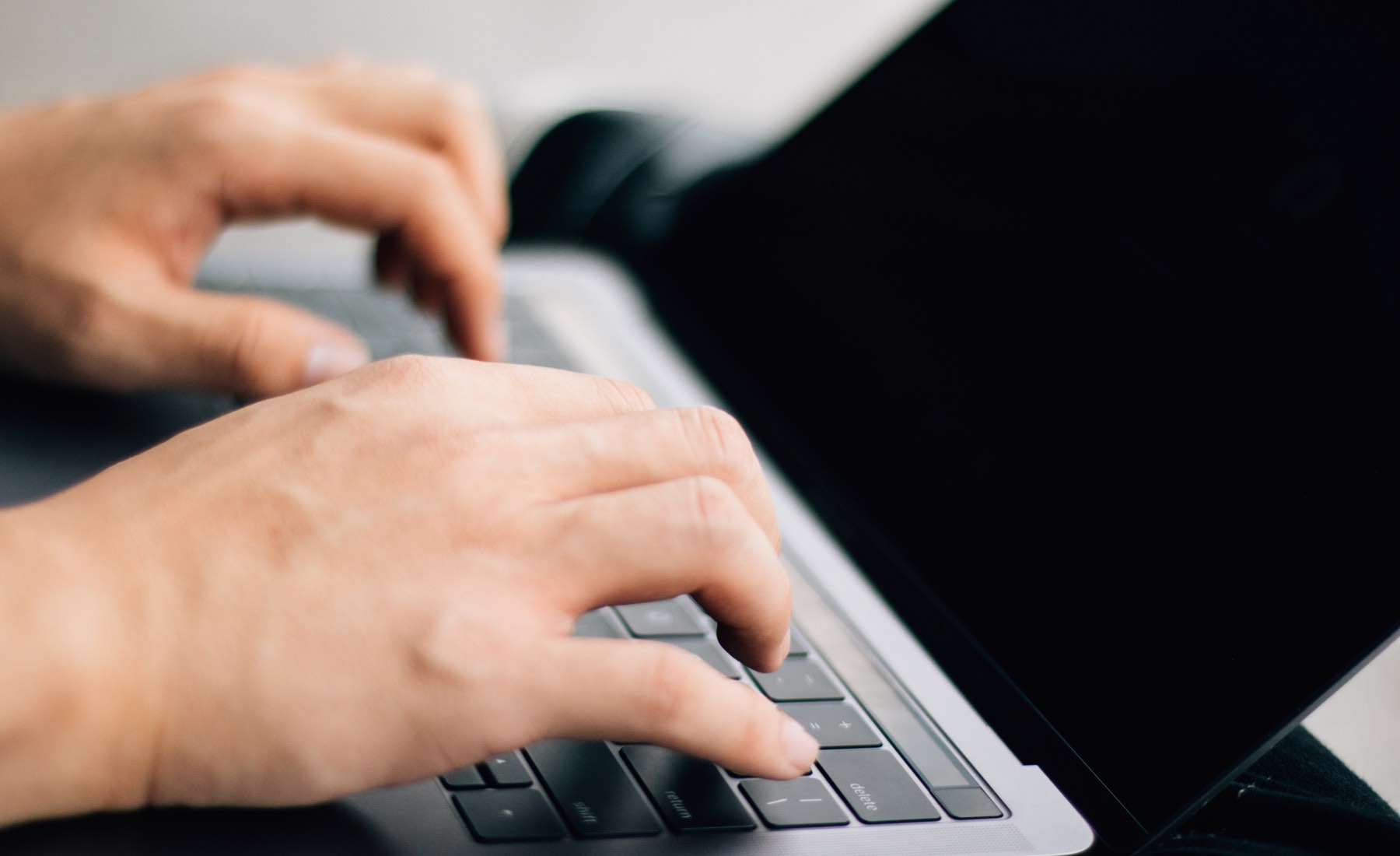 script writing on computer