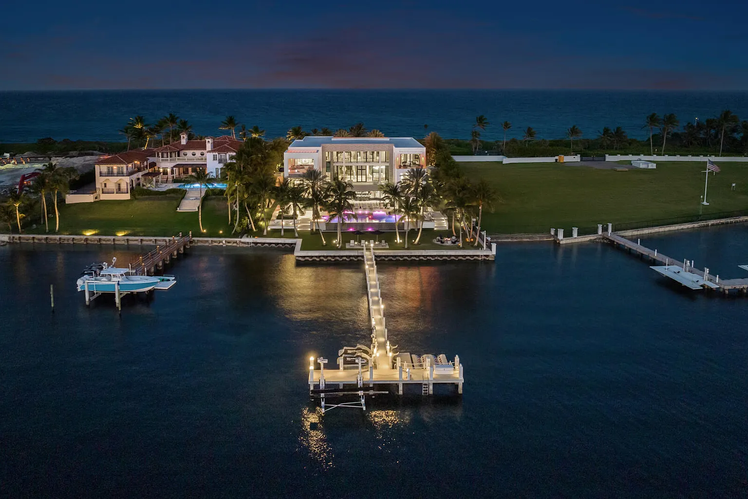 Riverfront and oceanfront home.