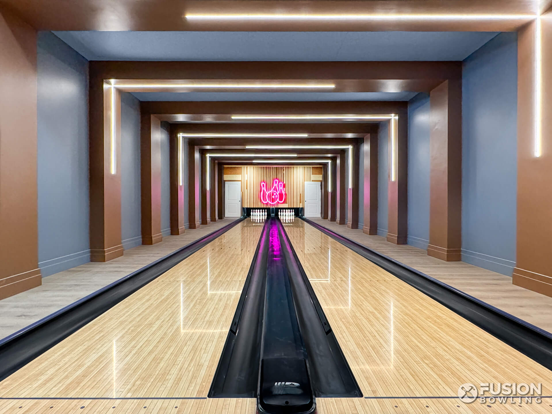 Apartment clubhouse bowling alley multifamily amenity in Southwest Florida.