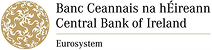 Logo of Central Bank of Ireland with Irish text Banc Ceannais na hÉireann and English text Central Bank of Ireland, with Euro system mention.