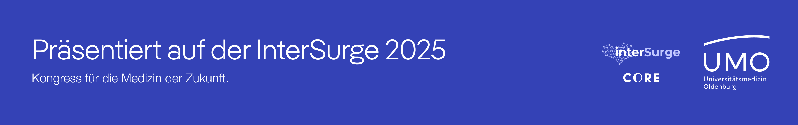 Banner: Cura Space auf der InterSurge 2025