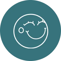 Ein lächelndes Gesicht 