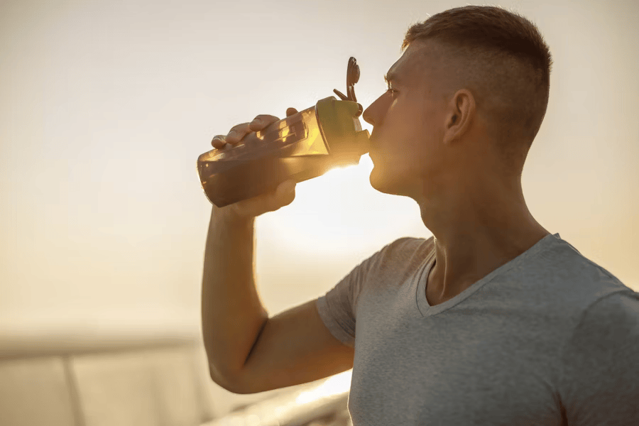 Ernährung ist wichtig aber genug Wasser zu trinken auch.