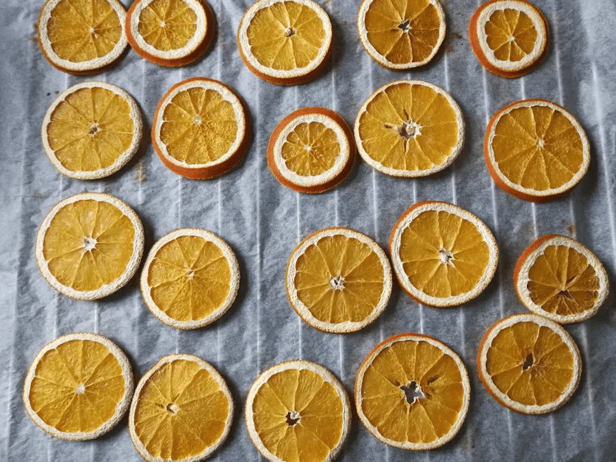 Getrocknete Orangen.