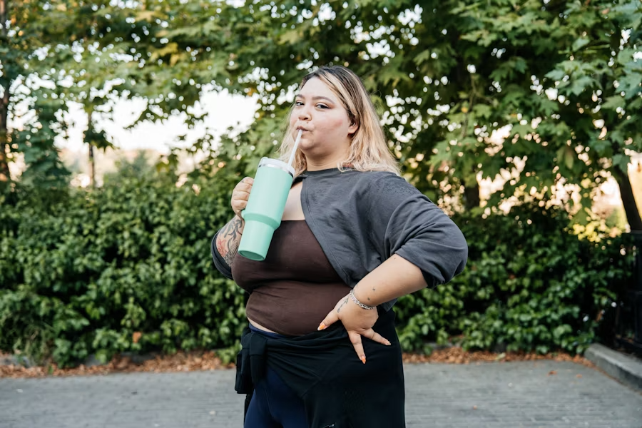 Versteckte Kalorien in einem Becher.