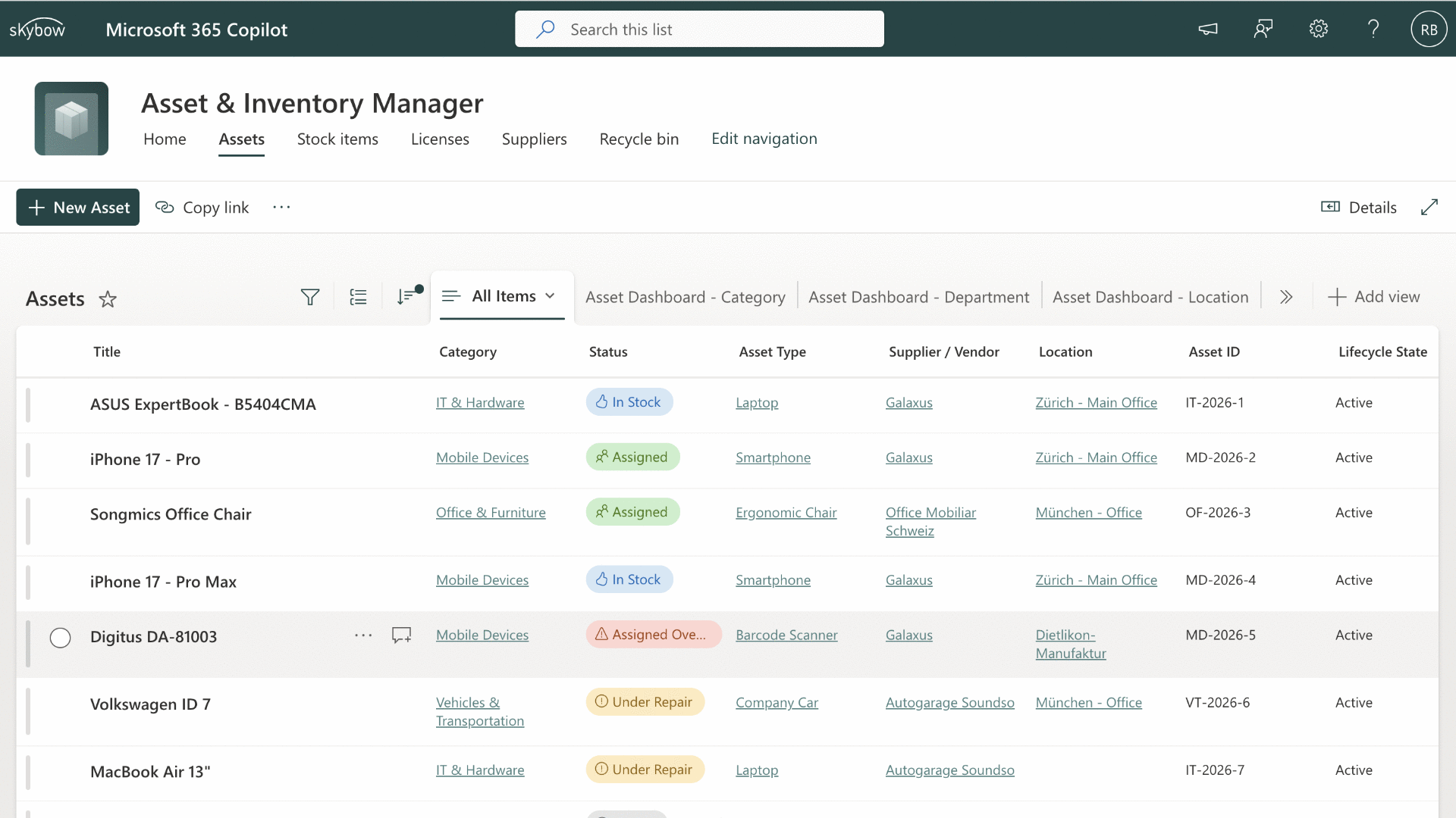 Asset & Inventory Manager