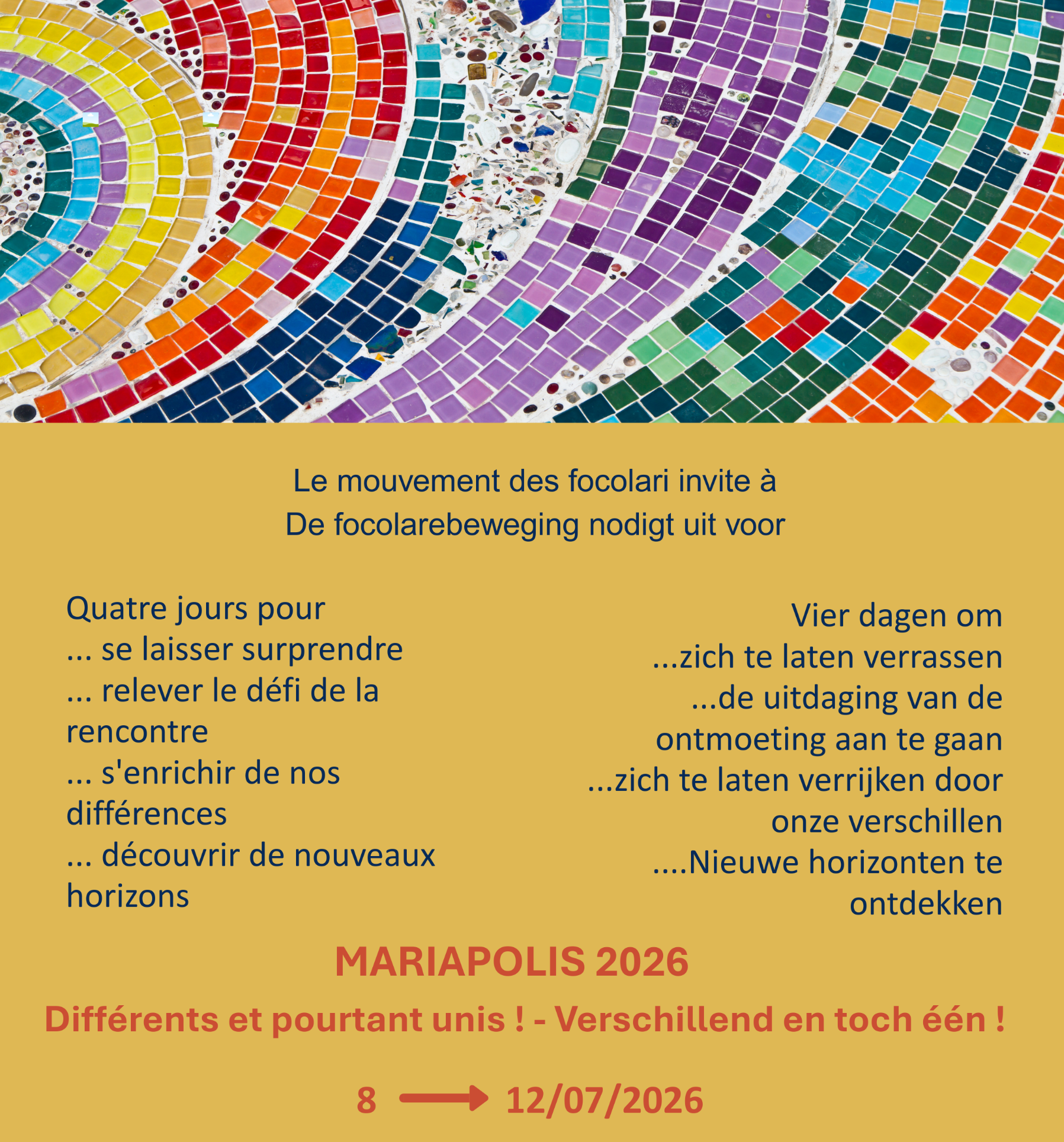 Mariapolis 2023, 12-16 juillet