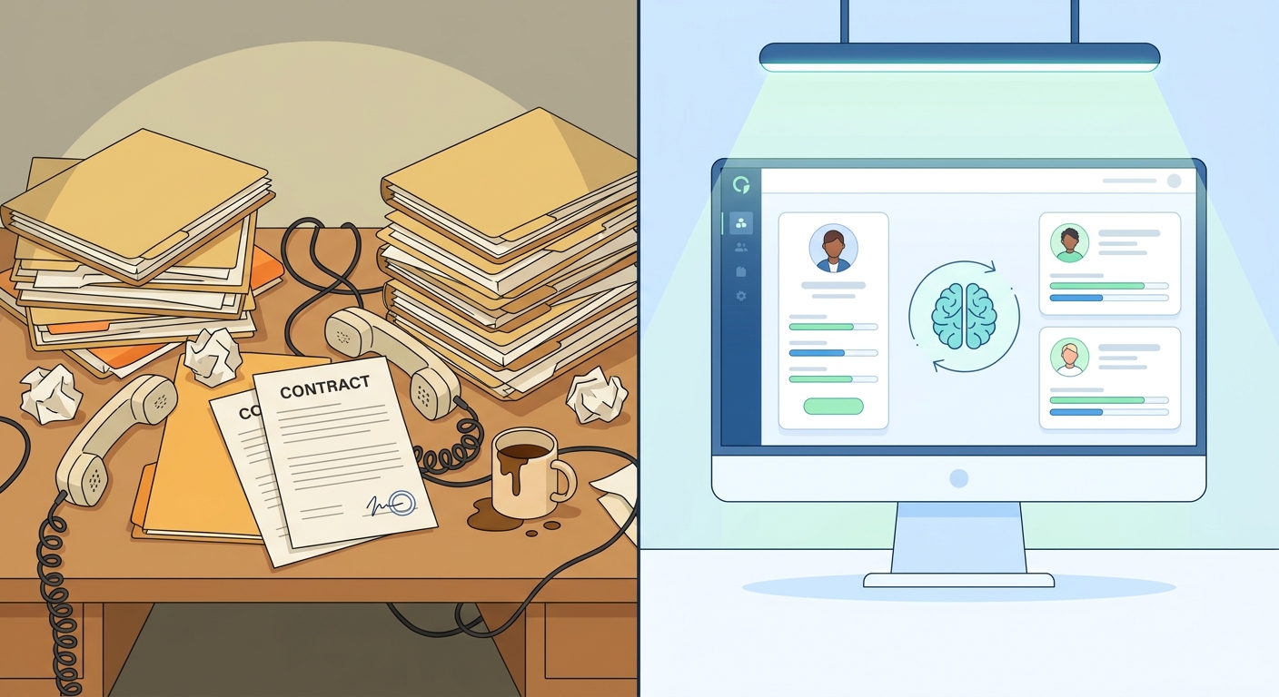 Comparison of traditional recruitment agency cost model versus AI-powered pay-on-hire marketplace