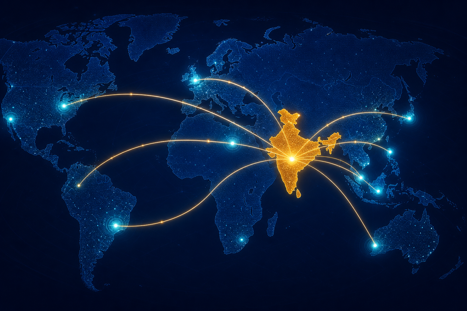 Global hiring from India using AI recruitment marketplace across 33 countries