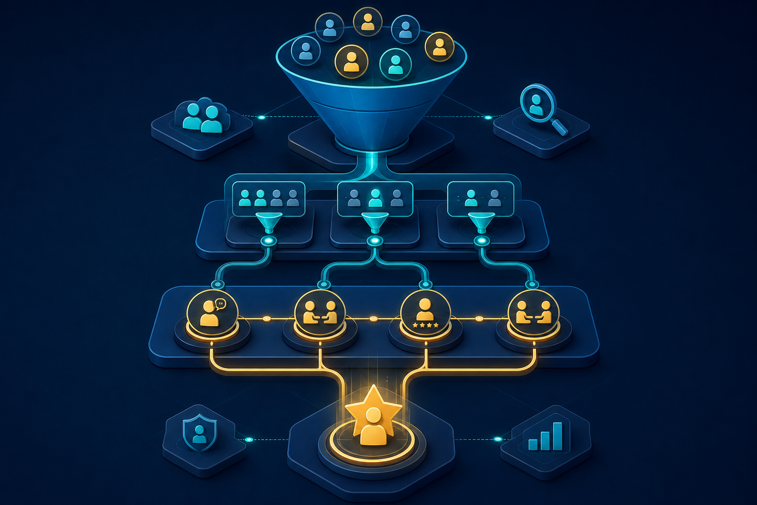 RPO services India structured recruitment process pipeline illustration