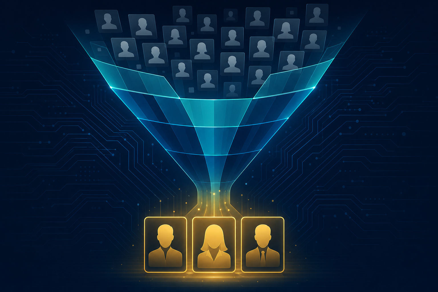 CBREX candidate screening AI funnel delivering interview-ready candidates with 98% accuracy