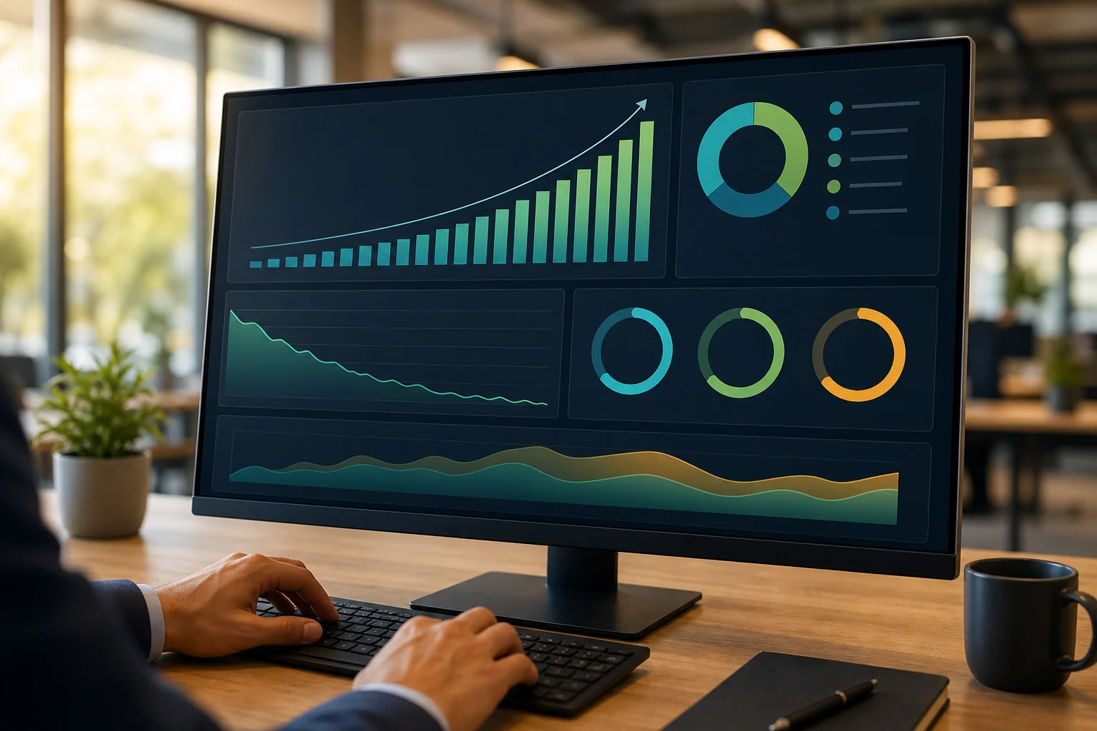 Recruitment analytics dashboard showing improved metrics after vendor pool consolidation