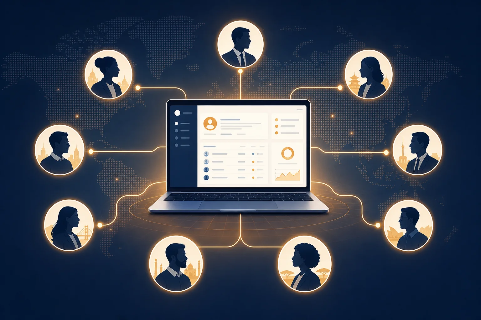 Unified recruitment platform connecting Indian companies to global specialist agencies and candidates through a single interface
