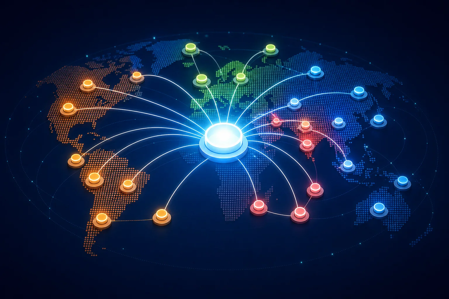 Unified recruitment marketplace platform connecting a central hub to specialist agencies across multiple countries globally
