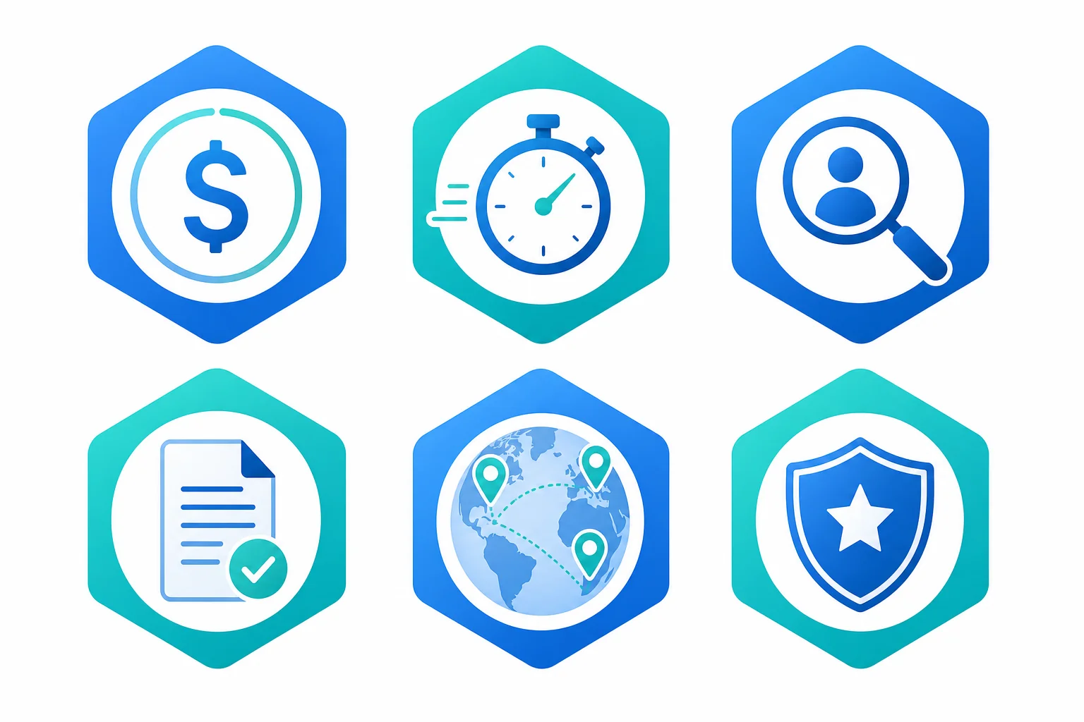 Six key dimensions for comparing recruitment marketplace versus traditional agency: cost, speed, specialist talent, contract complexity, global reach, and quality control
