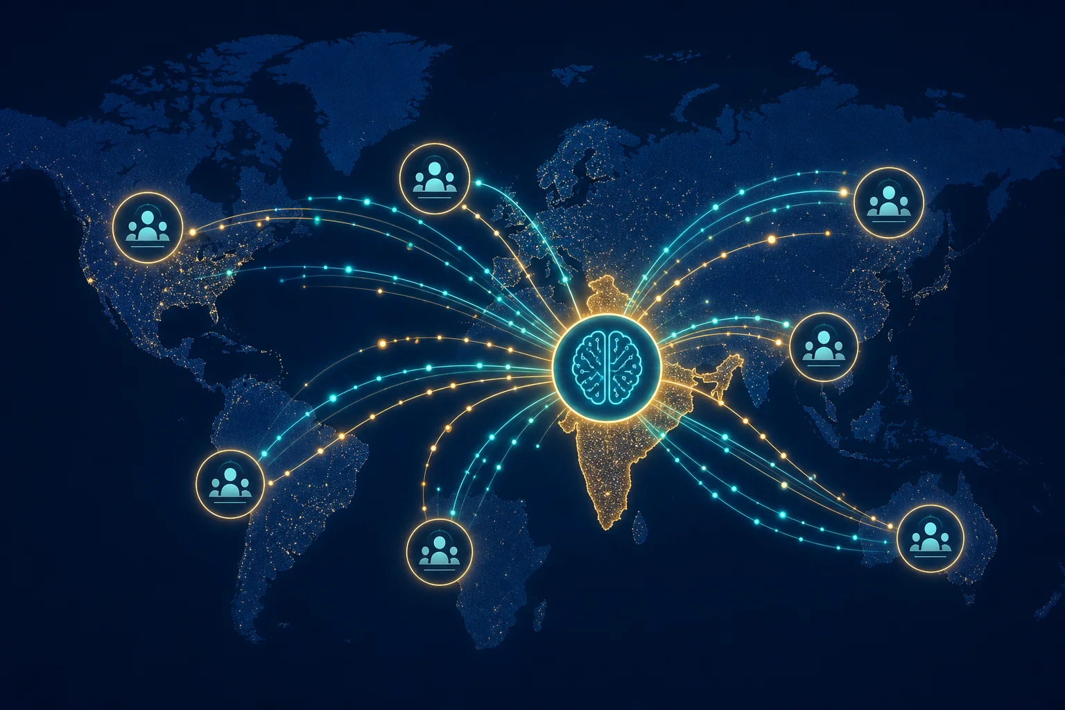 AI-powered recruitment vendor routing from India HQ to specialist agencies across 33 countries through a single platform