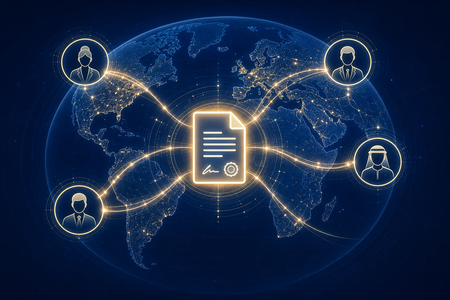 Single contract connecting a company to a global network of specialist executive search consultants across 33 countries