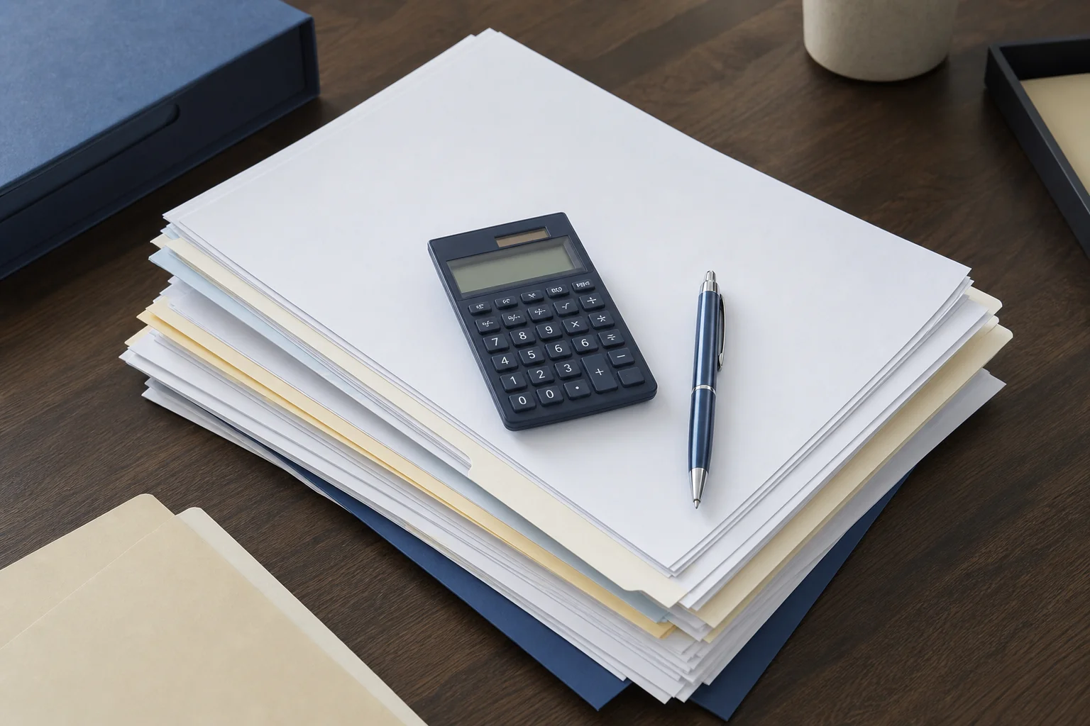 Stack of invoices representing inflated recruitment agency fees from multiple vendors on a slow hiring search