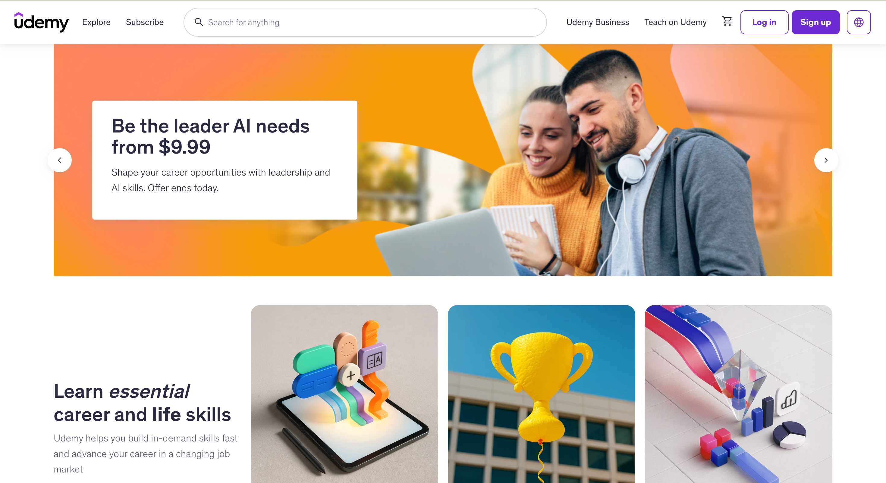 Coursera and Udemy — course catalogs