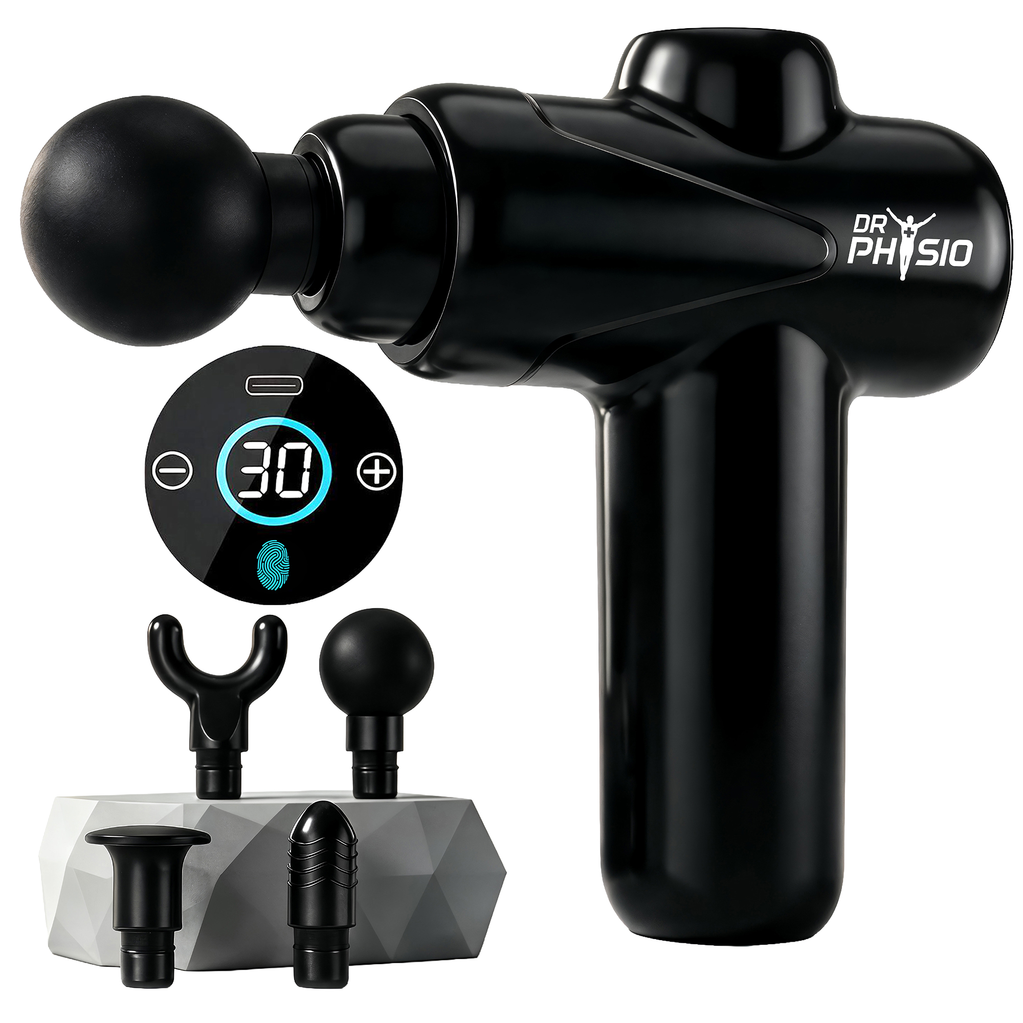 Dr Physio USA 1049 Touch Dynamo Electric Massage Gun for Pain Relief