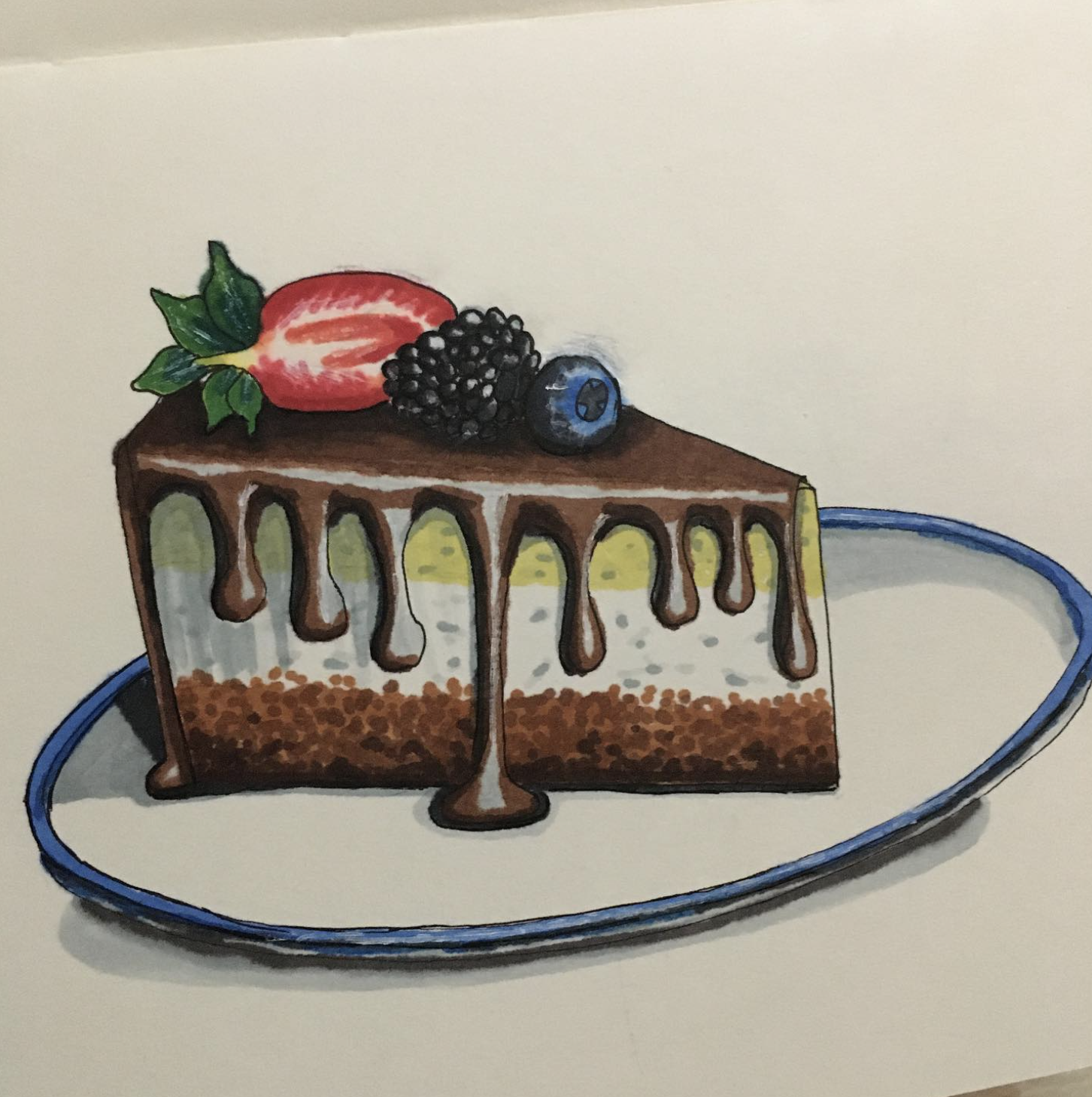 I always loved to draw. But I never liked to draw with felt-tip pens. Well, you know, such thick pens with rods that really can’t paint over the drawing properly and there are still traces of them everywhere? 