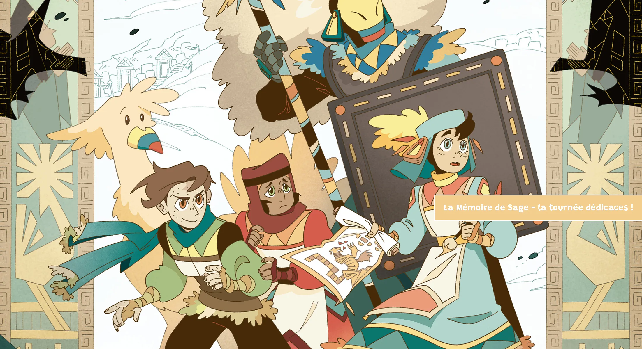 Les auteurs de La Mémoire de Sage en tournée