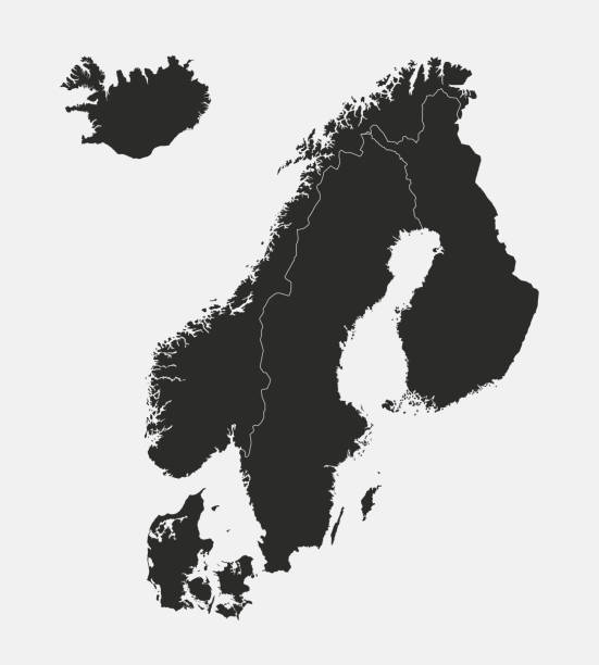 Map of Scandinavia and Iceland
