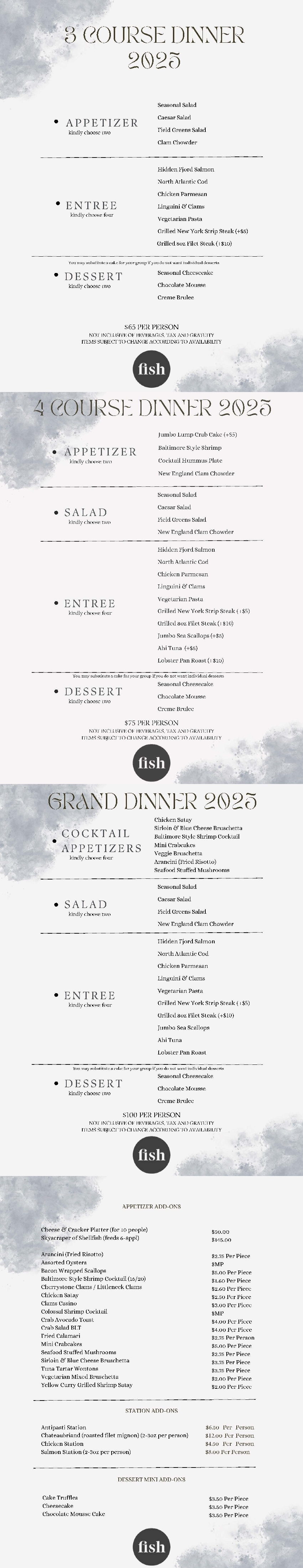 Private Dining - Dinner