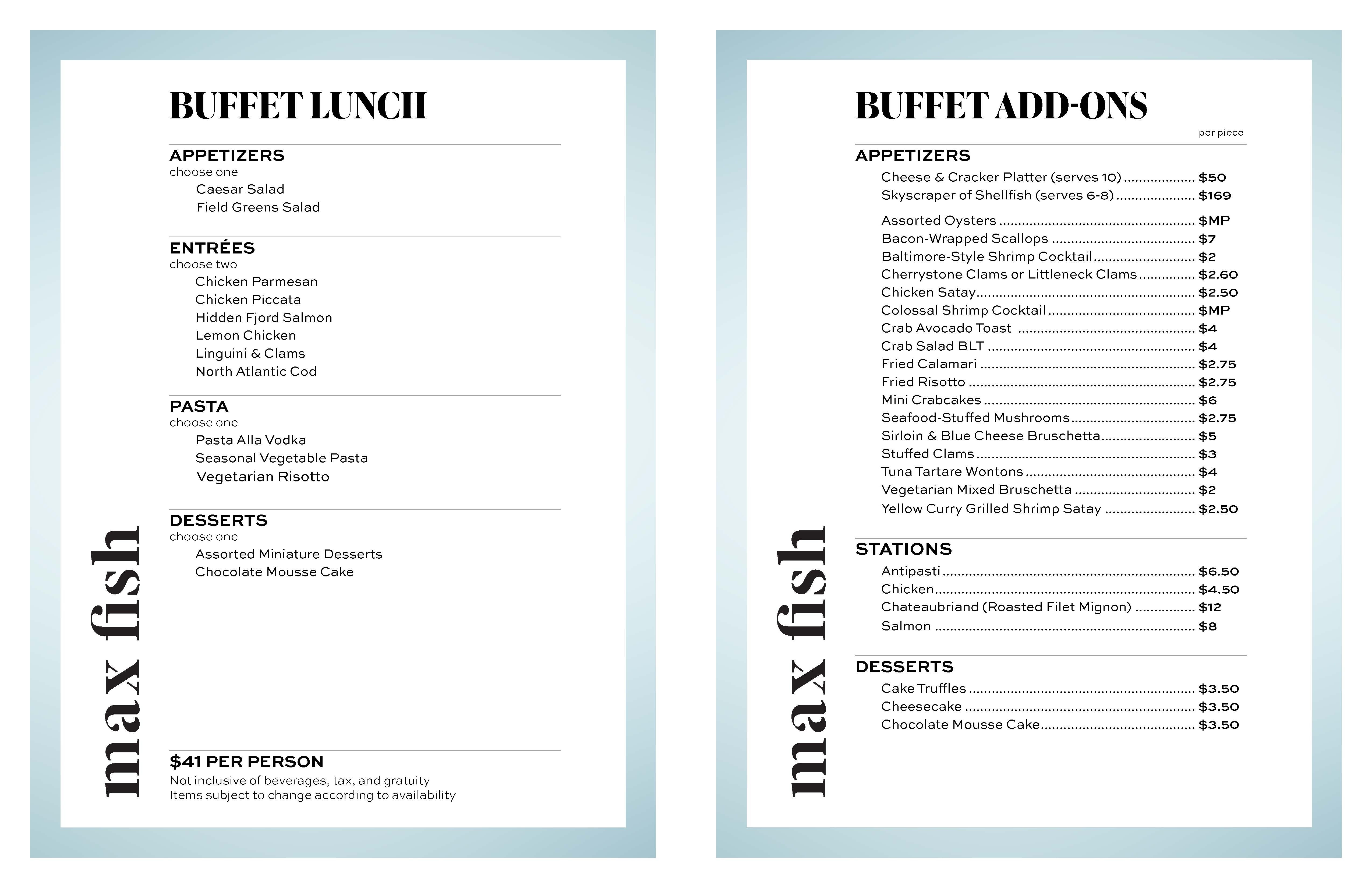 Private Dining - Bereavement