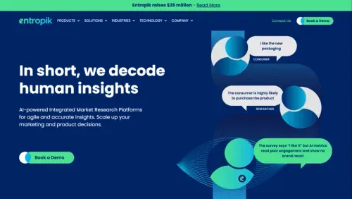 SaaS Webflow Entropik Website