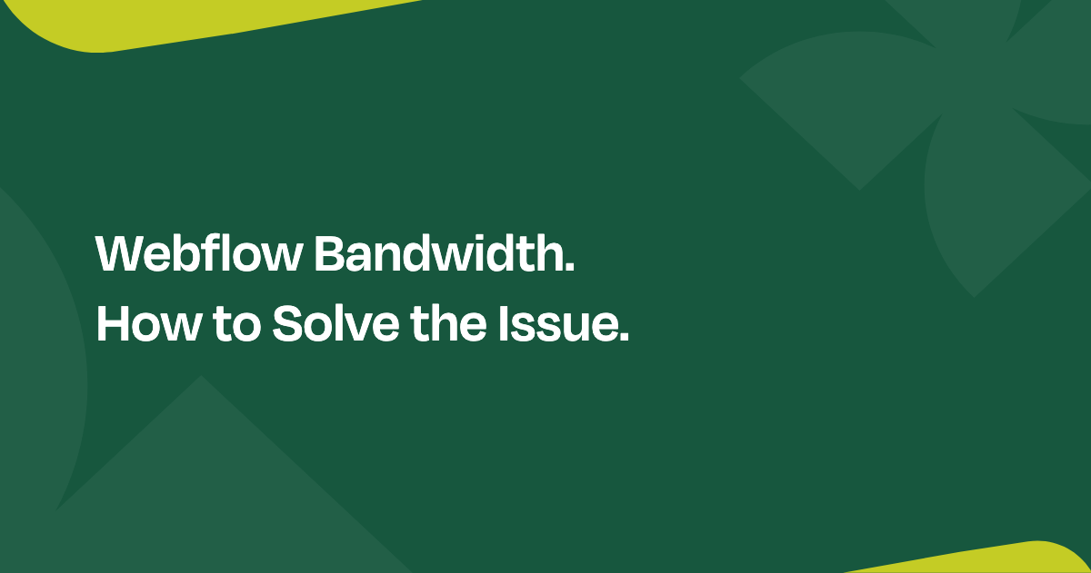 Webflow bandwidth, how to solve the issue — Everything Flow case study card