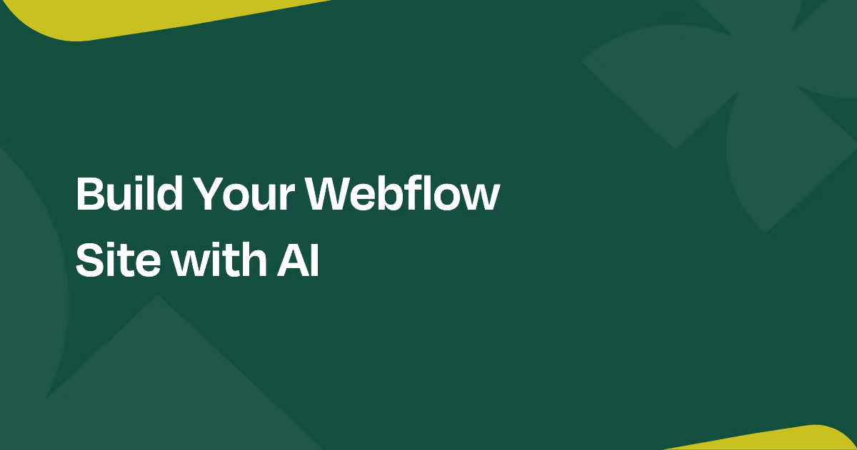How to leverage AI to build your Webflow website — Everything Flow blog card