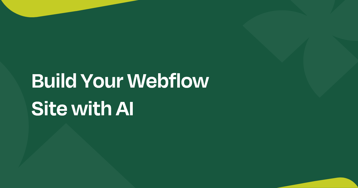 How to leverage AI to build your Webflow website — Everything Flow blog card