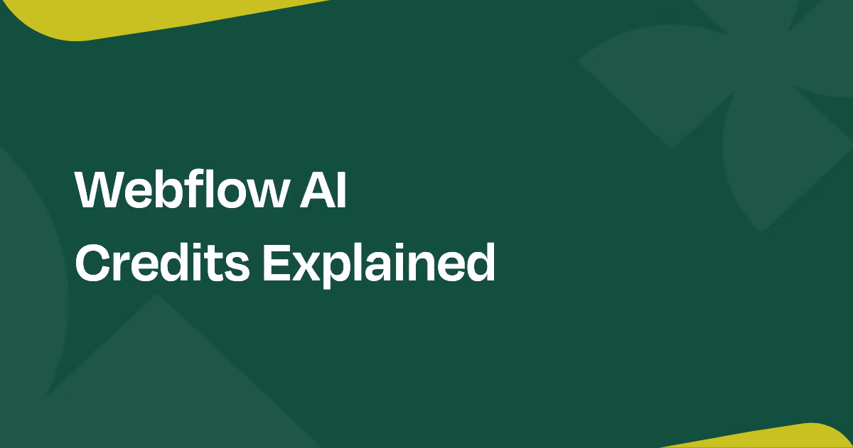 Webflow AI credits explained, what changes on June 29, 2026 — Everything Flow blog card