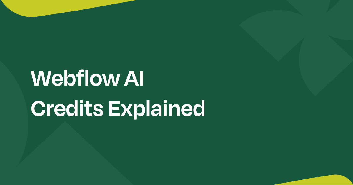 Webflow AI credits explained, what changes on June 29, 2026 — Everything Flow blog card
